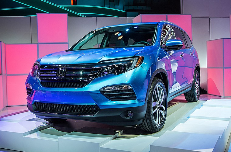 Honda Pilot 2016 lo dien trong bo anh thuc te